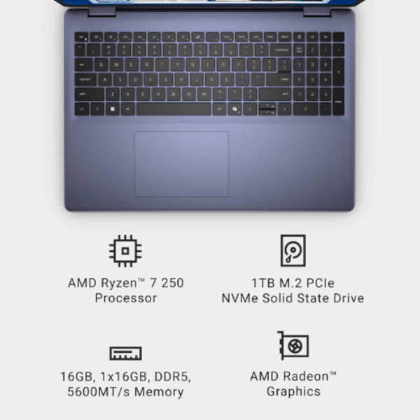 Dell 16 Laptop DC16256-16.0-inch