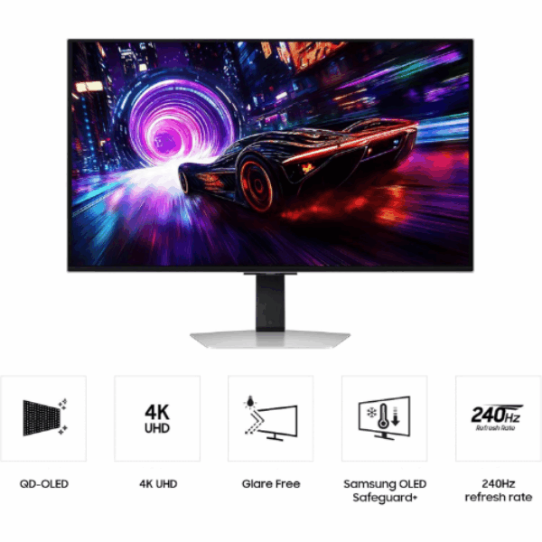 SAMSUNG 32” Odyssey QD-OLED G8 (G81SF), 4K, 240Hz, Gaming Monitor
