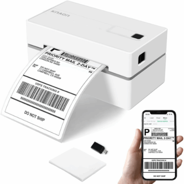 Knaon Bluetooth Thermal Shipping Label Printer
