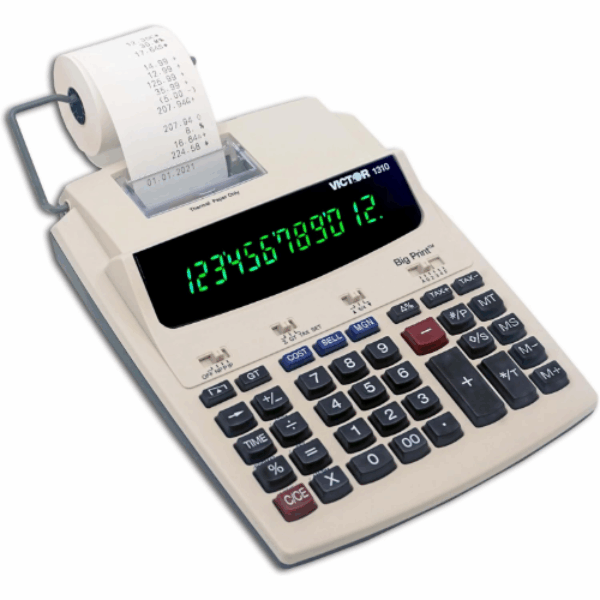 Victor 1310 Big Print Printing Calculator