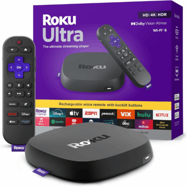 Roku Ultra - Ultimate Streaming Player - 4K Streaming Device for TV