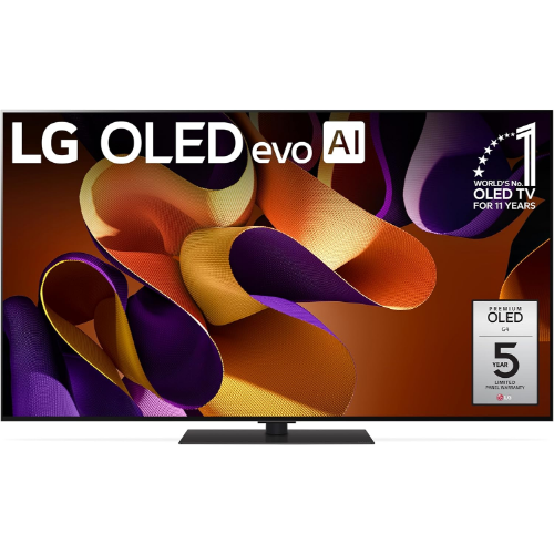 LG 55-Inch Class OLED evo G4 Series Smart TV 4K Processor Flat Screen