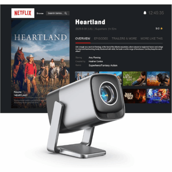 XuanPad Mini Projector with WiFi and Bluetooth