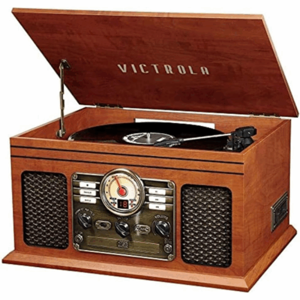 Victrola The Quincy 6-in-1 Bluetooth Record Player & Multimedia Center