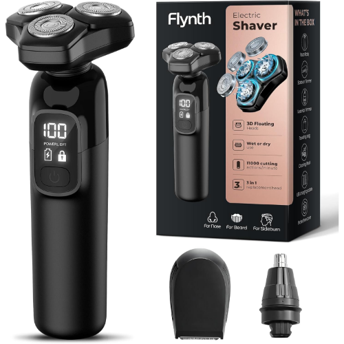 Electric Razor for Men Flynth 3-in-1 Cordless Shaver