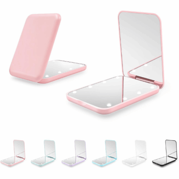 Kakuje Compact Mirror, 1X/3X Magnification LED Pocket Mirror