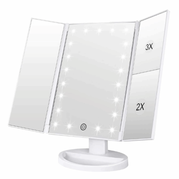 WEILY Makeup Mirror with 21 LED Lights