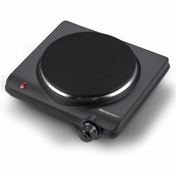Elite Gourmet ESB-301BF# Countertop Single Cast Iron Burner